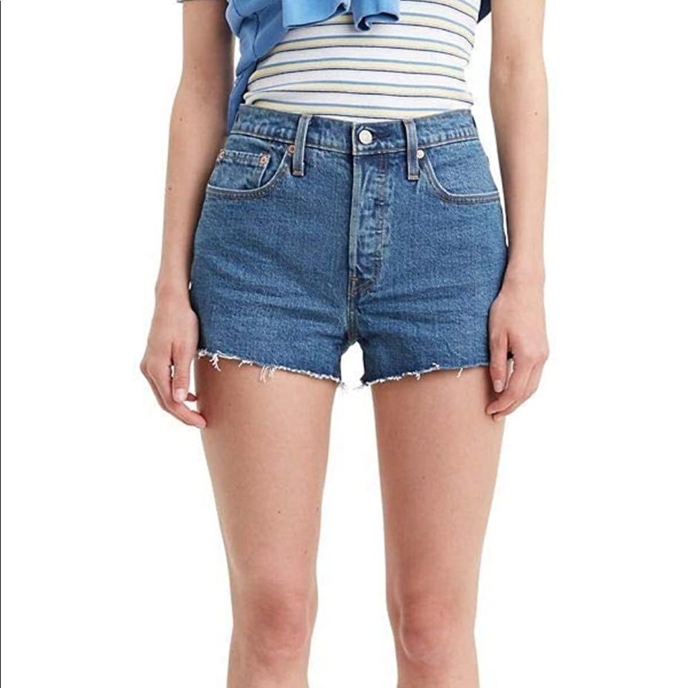 Levi's Women's 501 Original Shorts Classic High Rise Jive Stone Size 31